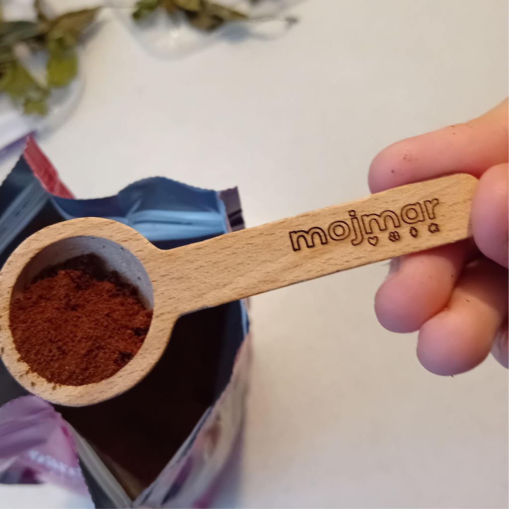 Lesena žlica (vevnica) za kavo